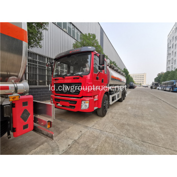 Dongfeng aluminium alloy truk tangki minyak stainless steel